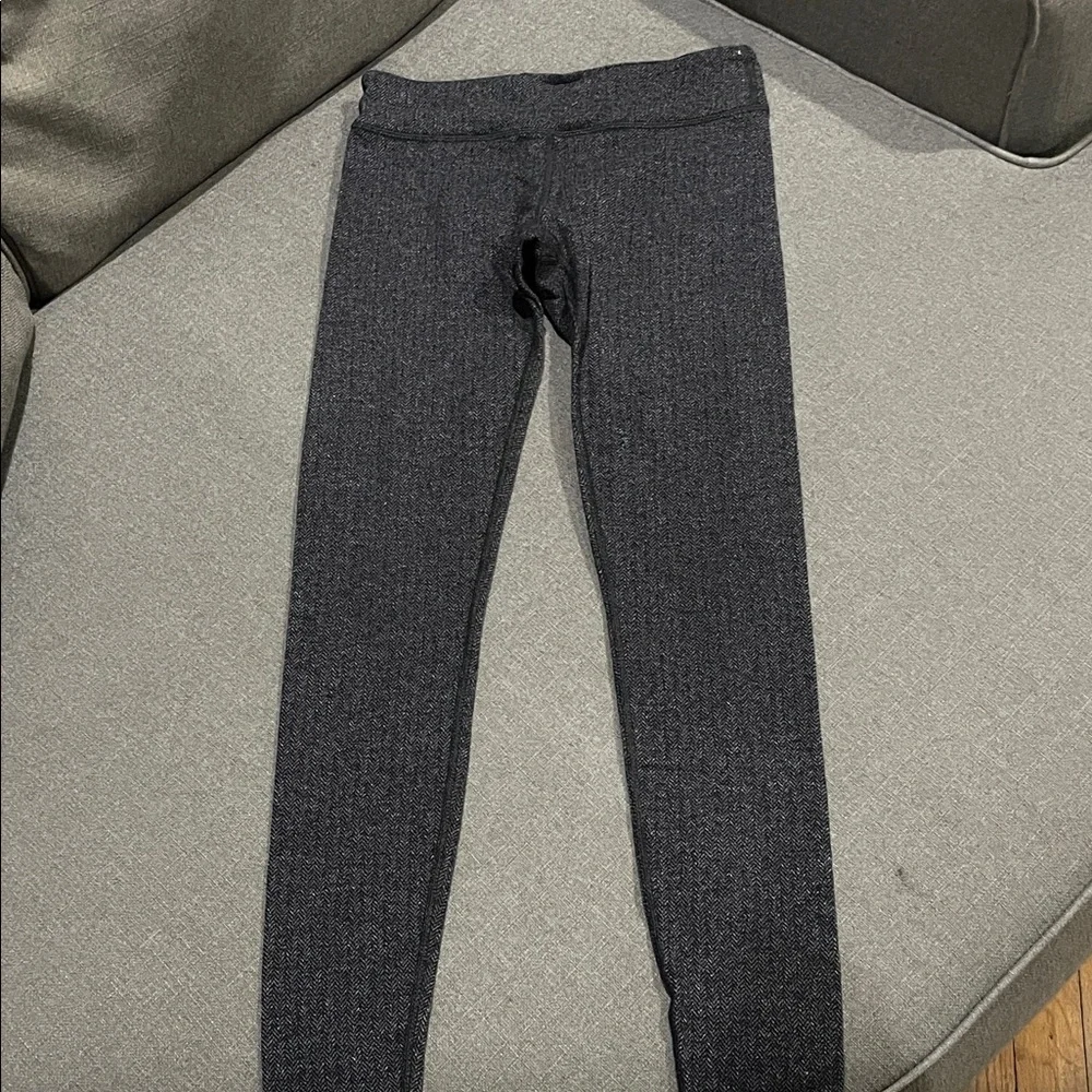 Ivivva Heathered Dark Gray black Kids Wunder under Leggings